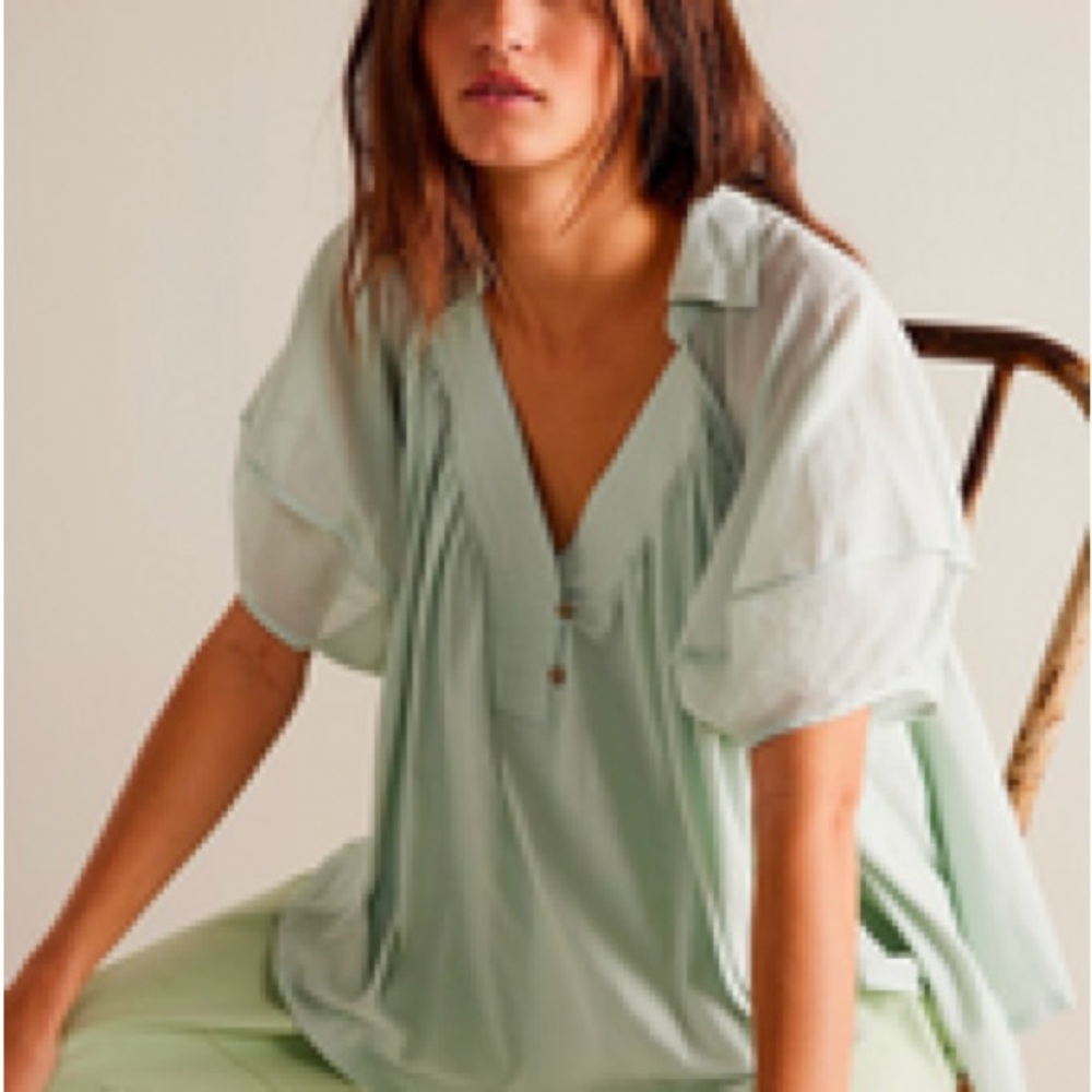 Free People We the Free Sunray Babydoll Top